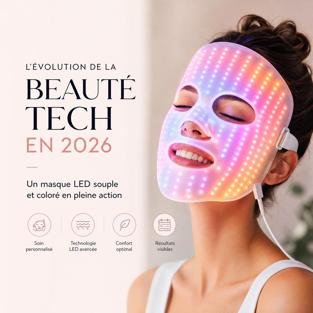 Révolution beauté tech 2026 : pourquoi le masque LED visage est l'actualité brûlante de cet été - LIBELUX