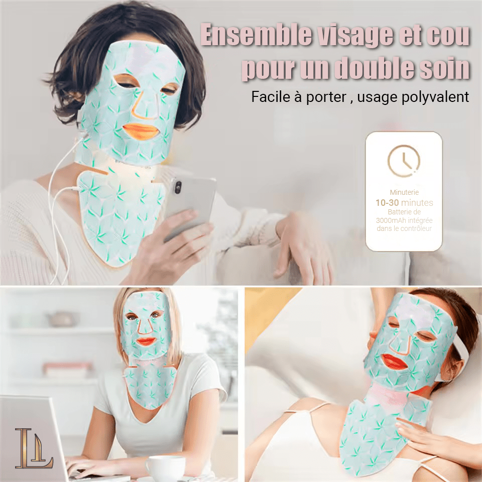 Masque LUMI™ PLUS ⎥Masque LED Visage & Cou - LIBELUX
