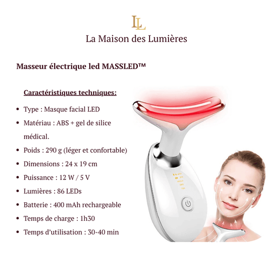 Masseur électrique led MASSLED™ - LIBELUX